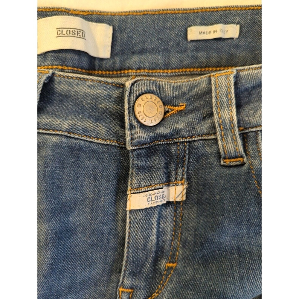Closed Baker Slim Fit Denim Jeans Women SZ 25 Made in Milan Stretch Boutique